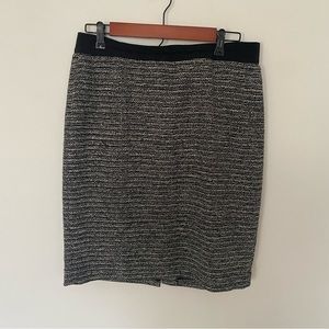 Ann Taylor Tweed Boucle Midi Skirt Size 10